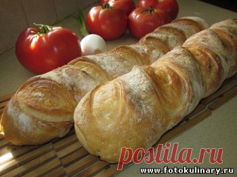 Французский багет - Выпечка,тортики и прочее - Кулинарные рецепты ! - ФотоКулинария
