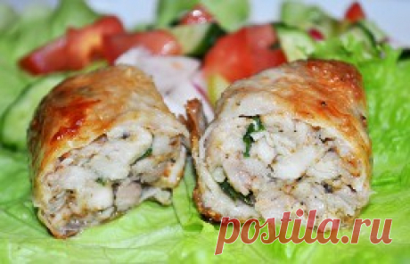 Рулетики в куриной коже – пошаговый фоторецепт