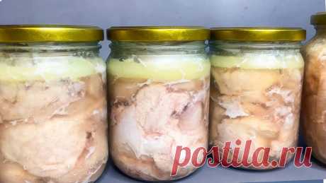Тушёнка из курицы в домашних условиях в духовке
