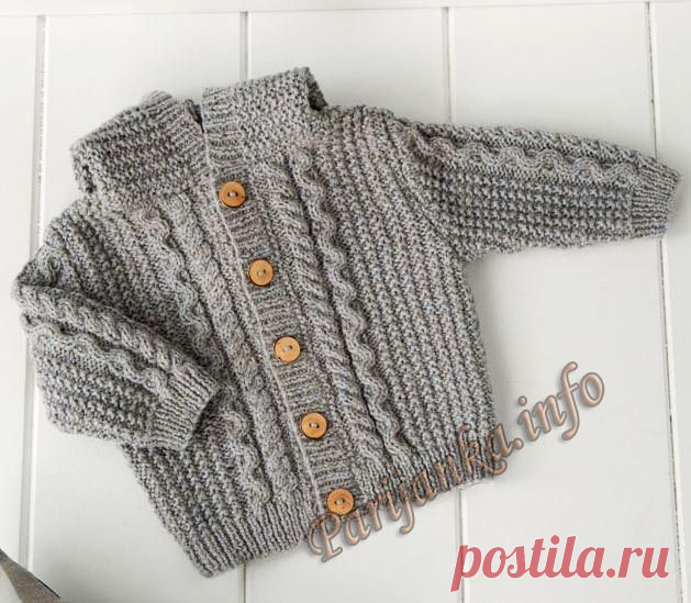 Жакет с капюшоном (д) 11*122 Phildar №4940