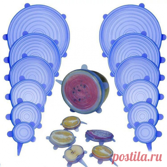 6 шт./компл., кухонные аксессуары, гаджеты, силиконовая крышка для еды, универсальная эластичная миска, сковорода, хранение фруктов и овощей, кухонные инструменты|Украшения| | АлиЭкспресс