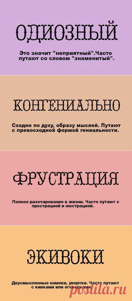 10 слов, значения которых вы могли не знать.