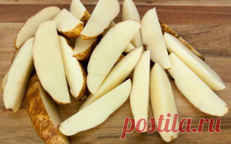 Запеченные картофельные дольки