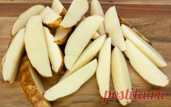 Запеченные картофельные дольки