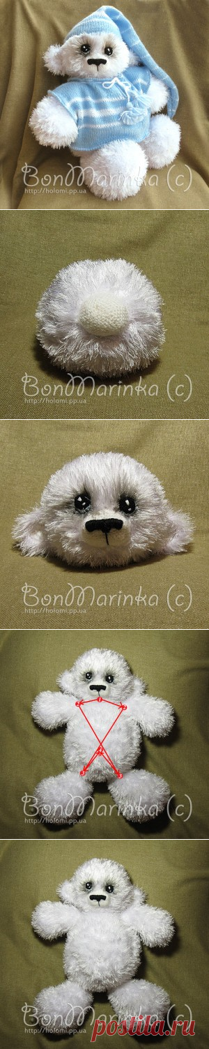 Сонный мишка МК- Сердце Мира