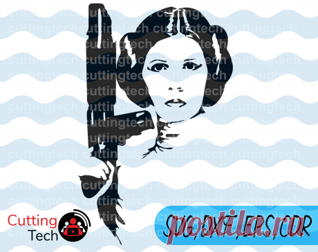 Princess Leia Organa rebel SVG PNG Cut Files for use with