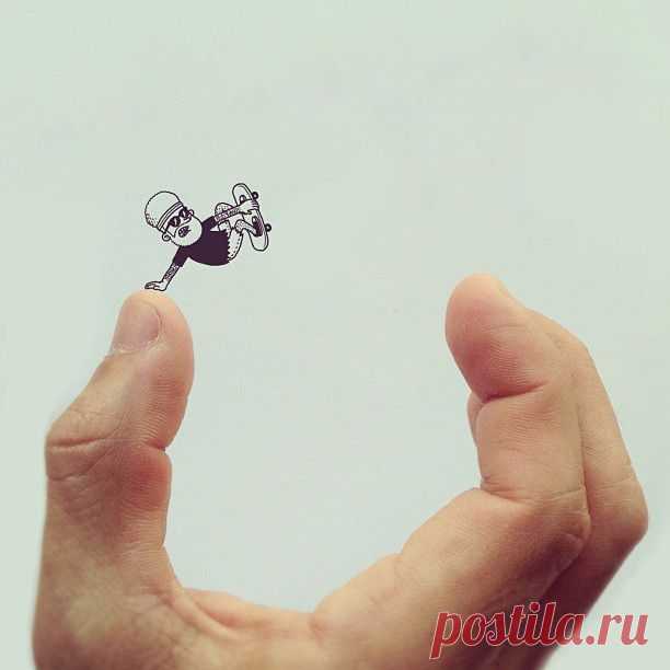 Точка, точка, запятая, вышла рожица...