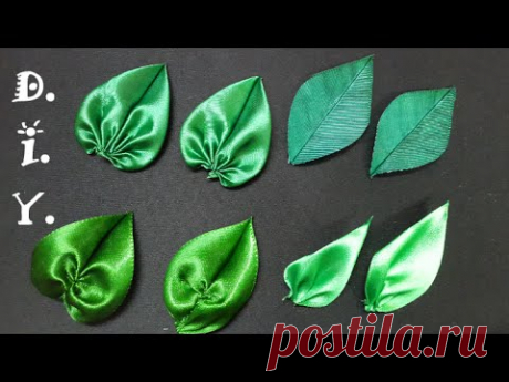 D.I.Y. Satin Ribbon Leaves - Tutorial | MyInDulzens