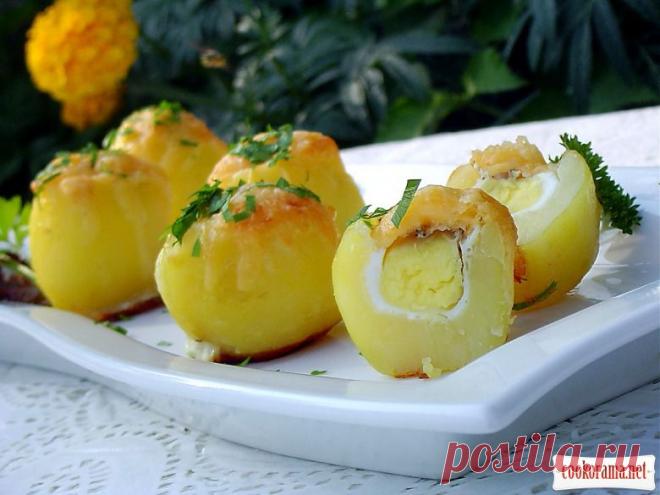 Картофель запеченный "Сюрприз" / Овощные вторые блюда / Кукорама — вкусные рецепты!