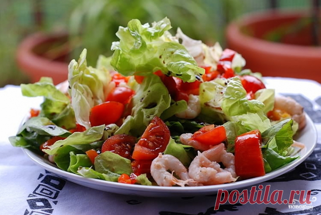 Салаты с креветками - 50 золотых рецептов!