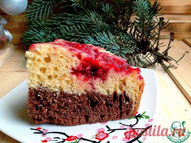 Двойной пирог с ягодами и орехами Кулинарный рецепт