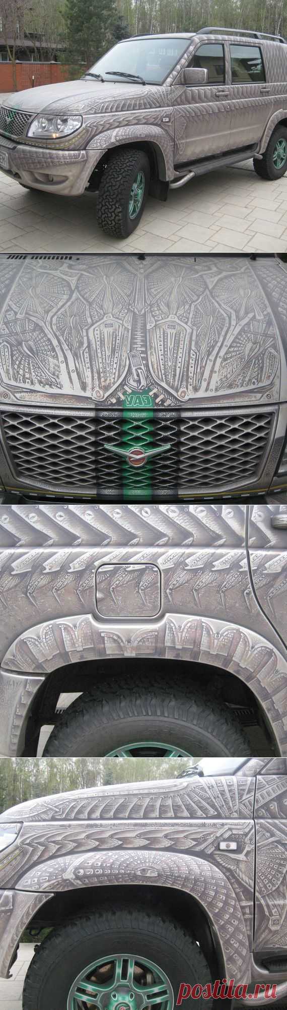 Павлодарец  превратил свой УАЗ в осетра .