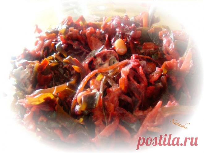 Салат из морской капусты со свёклой.. Рецепт c фото, мы подскажем, как приготовить!