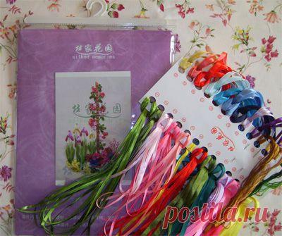 САМЫЕ ПОДРОБНЫЕ УРОКИ   ВЫШИВКИ ЛЕНТАМИ ДЛЯ НАЧИНАЮЩИХ.