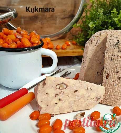 Домашний сыр со вкусом облепихи и ореха – кулинарный рецепт