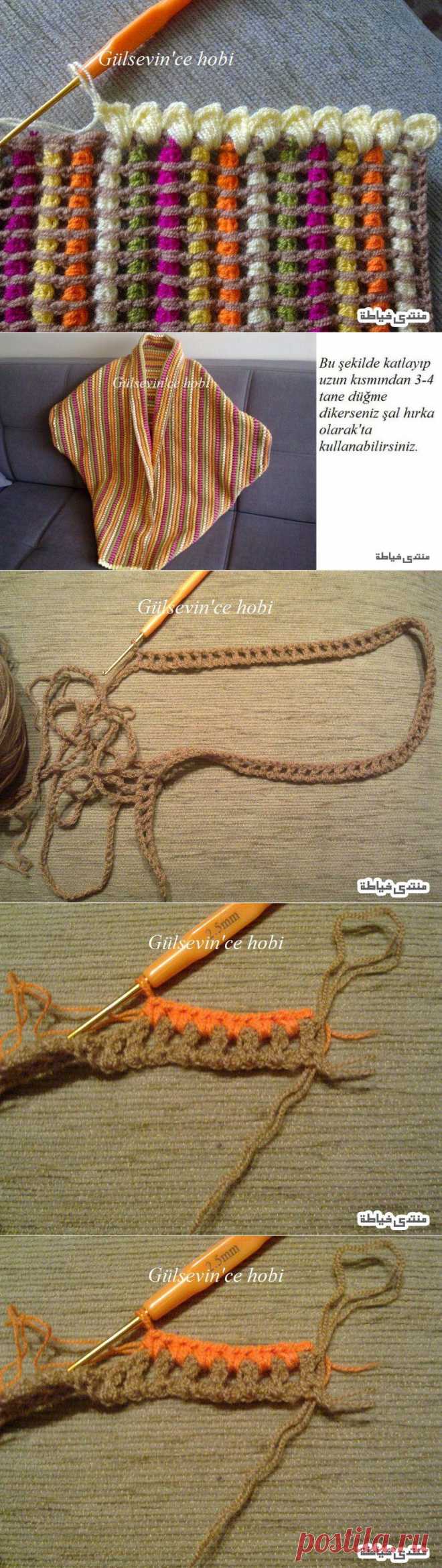 Irish crochet &: Интересный узор крючком