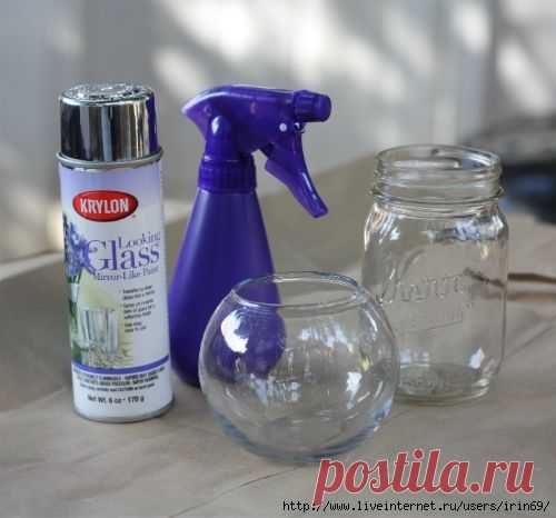 Оригинальное украшение стеклянных изделий