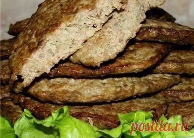 Печеночные котлеты с рисом