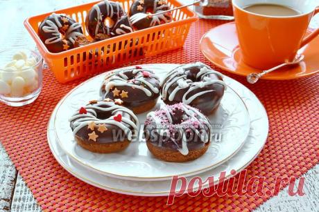 Шоколадные пончики рецепт с фото, как сделать шоколадные пончики на Webspoon.ru