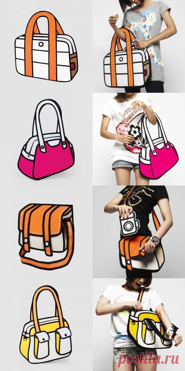 Настоящие сумки почти как ненастоящие!:)
Выглядят как мультяшные, но абсолютно реальны!