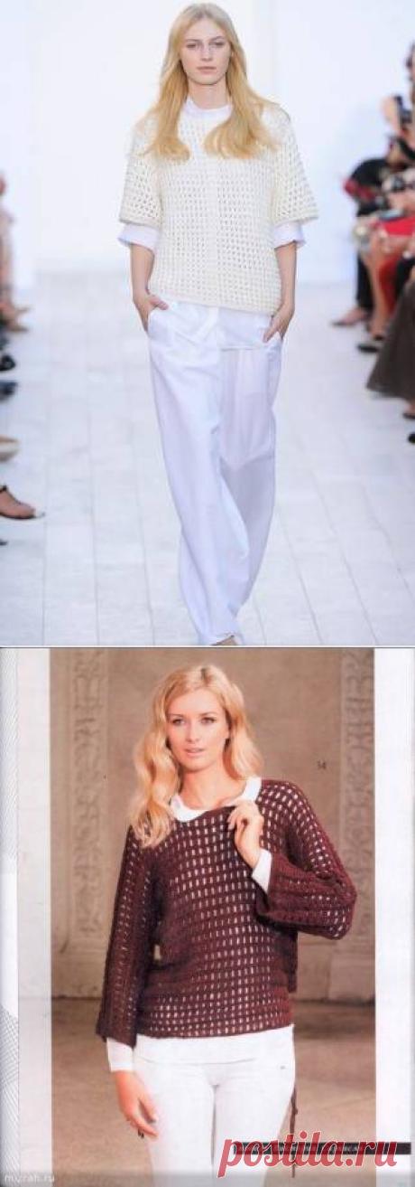 Джемпер сетчатый от Chloe - 3 Кофты,свитера,пуловеры - Женская одежда - Каталог альбомов - SANA петелька