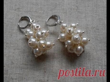 DIY:Серьги "Зимняя смородина"