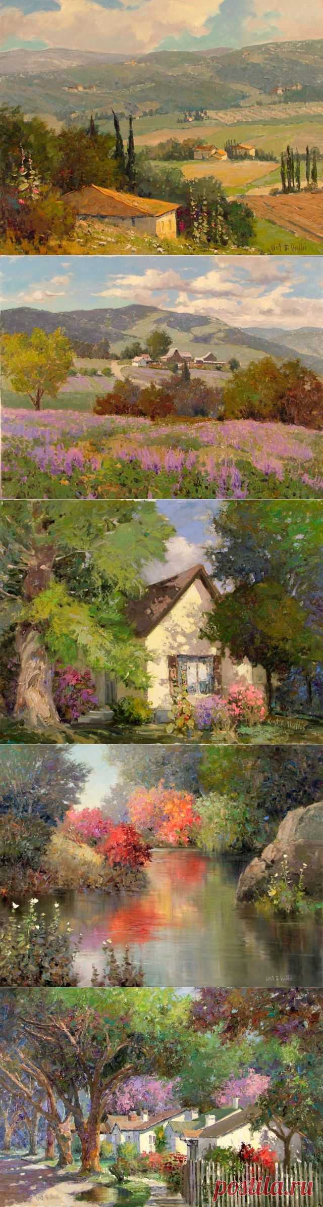 Теплый импрессионизм в картинах Кента Уоллиса (Kent Wallis)