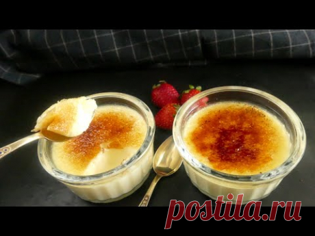 Crème Brûlée! Das köstlichste französische cremige Dessert
