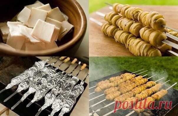 Шашлык из картофеля