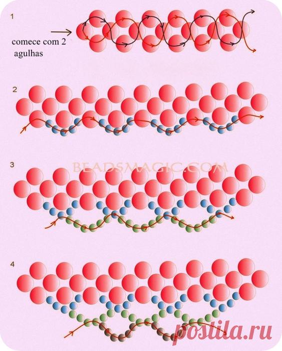 МАСТЕРИЛКА. Ожерелья. Схемы плетения
