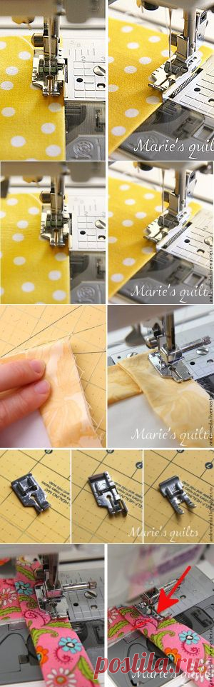 Возможности швейной лапки дюйма. МК Кокиной Марии (Marie's quilts)