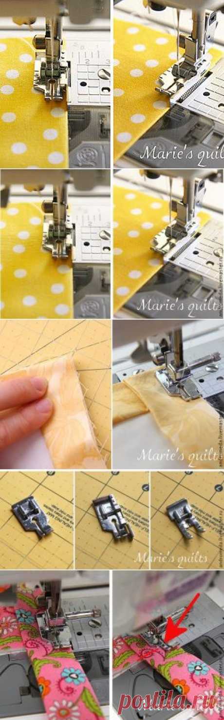 Возможности швейной лапки дюйма. МК Кокиной Марии (Marie's quilts)