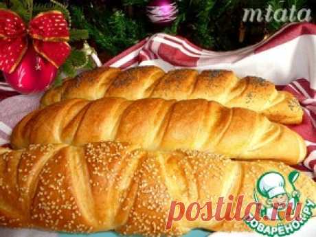 Багеты-рулеты с масляной начинкой - кулинарный рецепт
