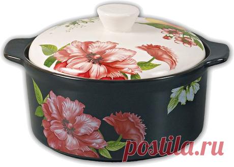 Кастрюля керамическая жаропрочная 1,3 л Vernazza rose, CeraVita | Posuda-online.ru