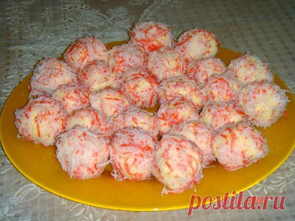 Крабовый салат шариками | Готовим вместе