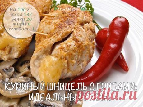 Куриный шницель с грибами: идеальный ужин!