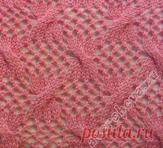 Косы на ажурном фоне

#узоры_спицами@knittinglove

Раппорт узора 16 петель .
В схеме показаны только лицевые ряды. В изнаночных вязать по рисунку, накиды вязать изнаночными.