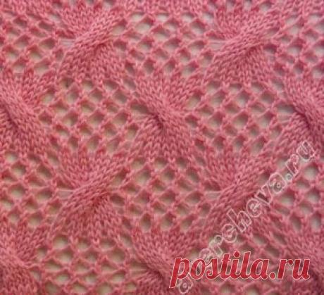 Косы на ажурном фоне
#узоры_спицами@knittinglove
Раппорт узора 16 петель .
В схеме показаны только лицевые ряды. В изнаночных вязать по рисунку, накиды вязать изнаночными.