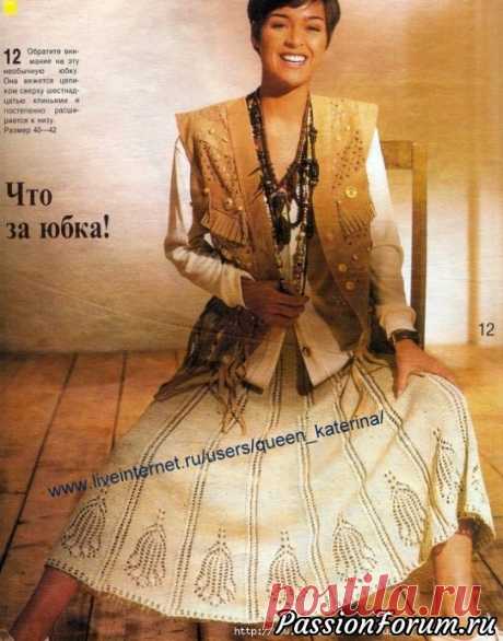 Юбка-клеш - запись пользователя Nataliya55 (Наталия) в сообществе Вязание спицами в категории Вязание для женщин спицами. Схемы вязания спицами