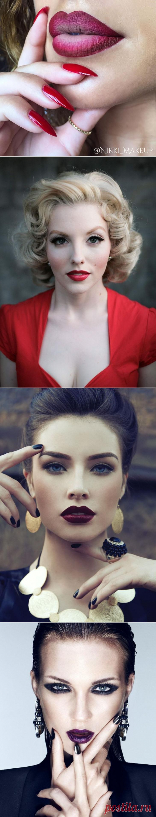 Дерзкая осень: новый бьюти-тренд на тёмные помады, которые как никогда популярны этой осенью