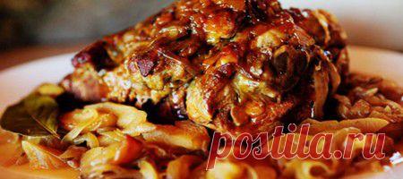 Жаренная свинина с яблоками и рисом - фото рецепт приготовления