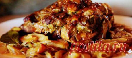 Жаренная свинина с яблоками и рисом - фото рецепт приготовления