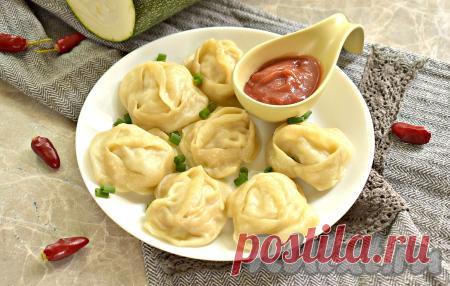 Манты с мясом и кабачками - 13 пошаговых фото в рецепте