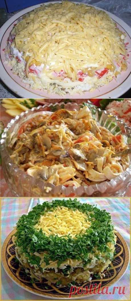 10 салатов с грибами