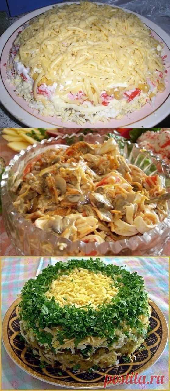 10 салатов с грибами