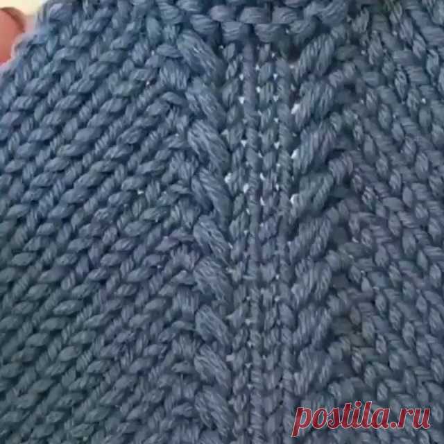 Красивая регланная линия от  @knitting_for_all_youtube
• • • • • •
❤️❤️❤️ Состоит  из 6-ти петель (реглан сверху)

Изнаночный ряд вяжется по рисунку. При круговом вязании лицевыми петлями, при поворотном изнаночными.