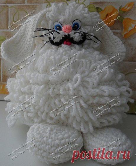 Белый кролик — работа Галины Николаевны - вязание крючком на kru4ok.ru