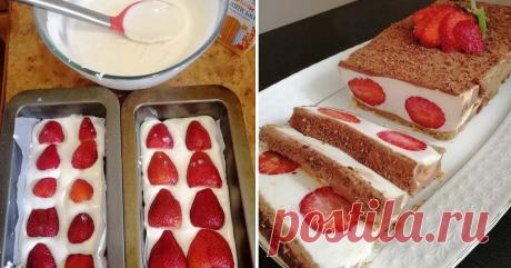 Клубничный десерт, который я поедаю с блаженным видом каждое лето Творог с клубникой созданы друг для друга.