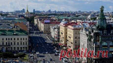 В центре Петербурга просел асфальт