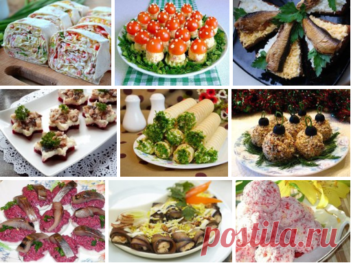 НОВОГОДНИЕ ЗАКУСКИ: ТОП-10 РЕЦЕПТОВ 
Сохраните себе в копилочку идей 

1) ОТМЕННАЯ ЗАКУСКА ИЗ ЛАВАША С КРАБОВЫМИ ПАЛОЧКАМИ 

ИНГРЕДИЕНТЫ: 
● Лаваш — 1 Штука (лист) 
● Крабовые палочки — 200 Грамм 
● Яйца — 2 Штуки 
● Зеленый лук — 2-3 Штук 
● Майонез — 2 Ст. ложки 

ПРИГОТОВЛЕНИЕ: 
1. Подготовьте все необходимые ингредиенты. Яйца отварите вкрутую, охладите и очистите. 
2. Крабовые палочки натрите на крупной терке или разделите тупой стороной ножа на волокна. 
3. Яйца натри...